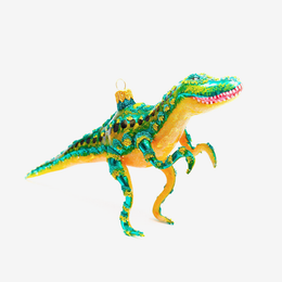 Green & Yellow T-Rex Ornament