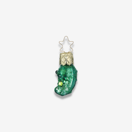 Fancy Green Mini Pickle Ornament