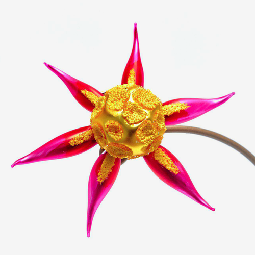 Yellow & Pink Flower Clip-on Ornament