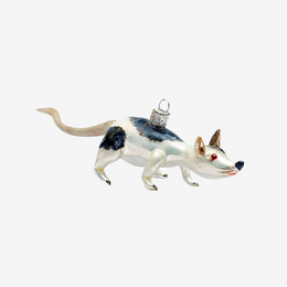Black & White Rat Ornament