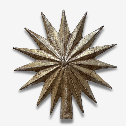 15 Point Silver Star Tree Topper