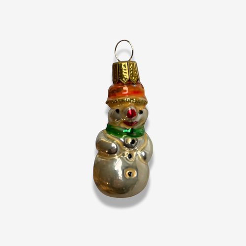 Mini Snowman Enamel Ornament