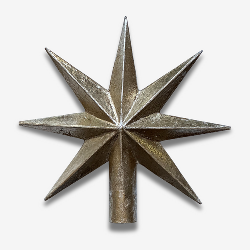 Small 7 Point Silver Tree Topper