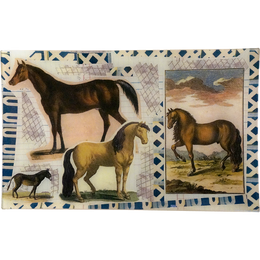 3 Horses and a Mule (Collage)
