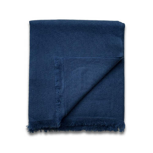 Noble Fibre Cashmere Gauze Scarf in #49 Nantucket Blue