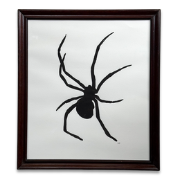Hugo Guinness "Spider" Linocut in a Vintage Frame