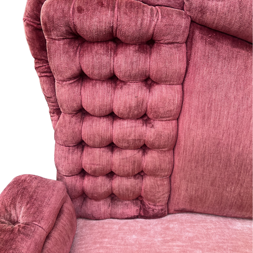 Late 19th-century Tufted Velvet Sofa