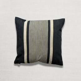 Custom 19th-century Small French Ticking Pillow (#36)