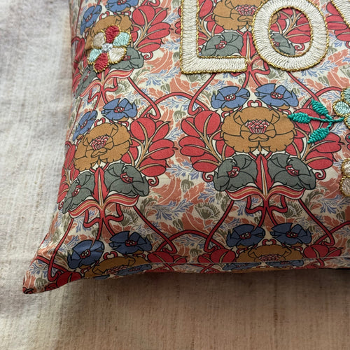 "Love" Embroidered Cushion (CS-818)