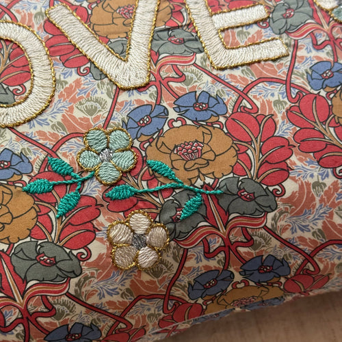 "Love" Embroidered Cushion (CS-818)