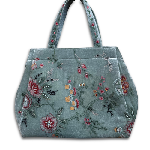John Derian Custom Poppins Bag in Ocean