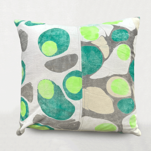 Hand Marbled One of a Kind Pillow #410