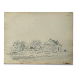 19th-century French Pencil Drawing by Alphonse Baril (#52)