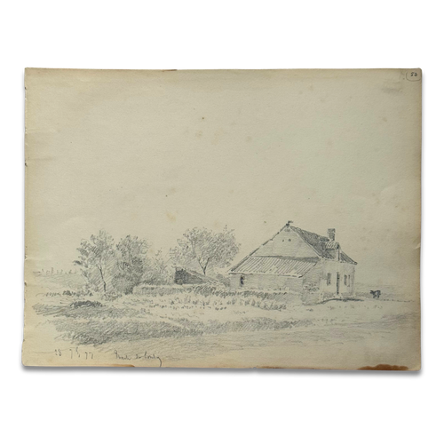 19th-century French Pencil Drawing by Alphonse Baril (#52)