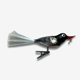 Nostalgic Clip-on Bird with Small Key Ornament