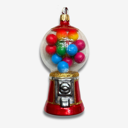Red Gumball Machine Ornament