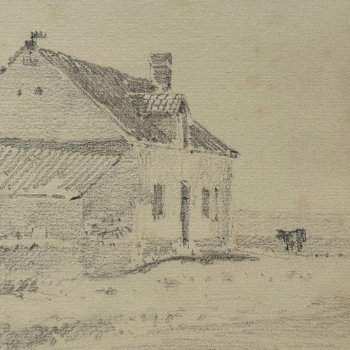 19th-century French Pencil Drawing by Alphonse Baril (#52)