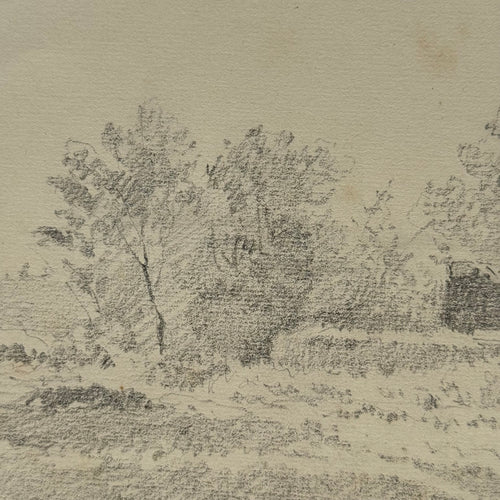 19th-century French Pencil Drawing by Alphonse Baril (#52)