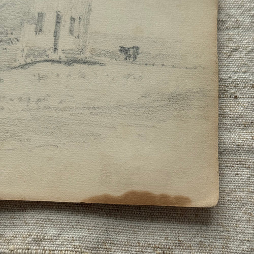 19th-century French Pencil Drawing by Alphonse Baril (#52)