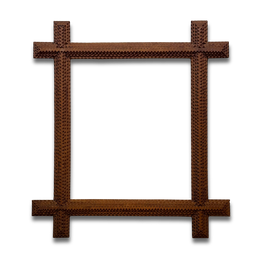 Early 20th-century Tramp Art Frame