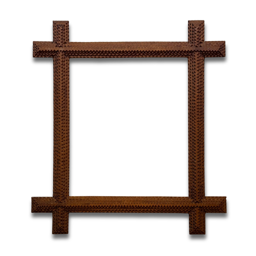 Early 20th-century Tramp Art Frame