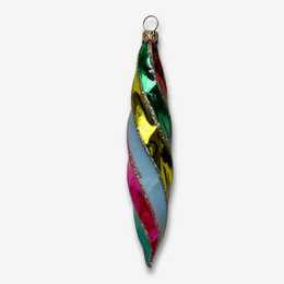 Colorful Twisted Icicle Ornament