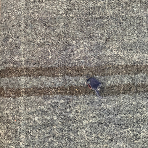 Custom Antique Overdyed Kilim Ottoman