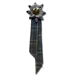 Vintage Dead Stock Ribbon Rosette Pin #10