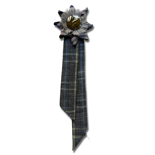 Vintage Dead Stock Ribbon Rosette Pin #10