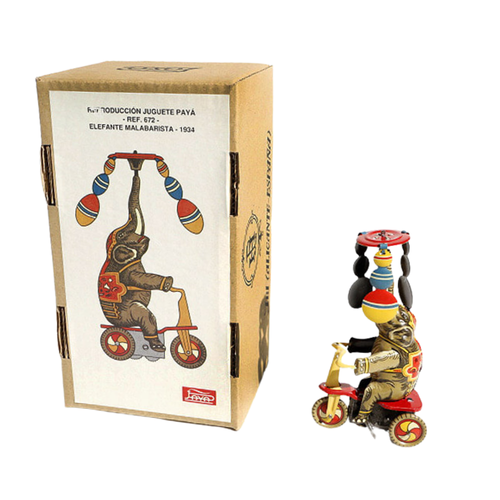 Limited Edition Wind-Up Elephant on a Tricycle