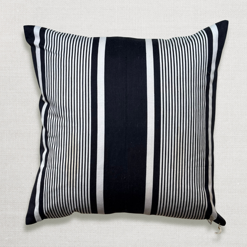 Custom 19th-century French Ticking Pillow (#3-05)