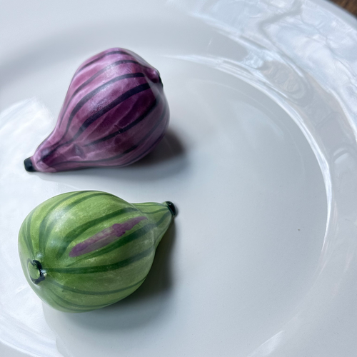 Trompe L'oeil Fig Plate