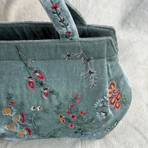 John Derian Custom Poppins Bag in Ocean