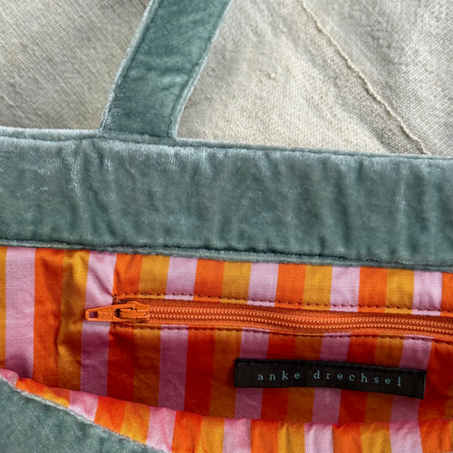 John Derian Custom Poppins Bag in Ocean