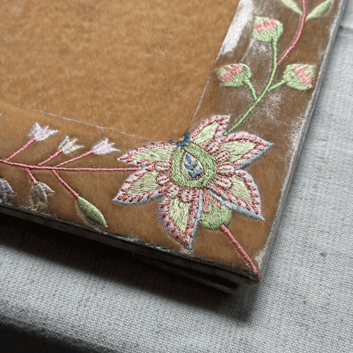 Madame Bovary Silk Velvet Tabletop Frame in Taupe (#10)