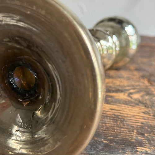 19th-century Mercury Glass Candle Holder (#10-10)