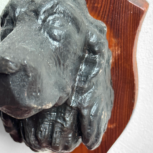 Antique Black Forest Carved Dog Head (23D01)