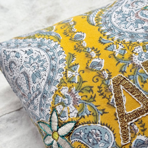 "Amour" Embroidered Cushion (#C4-07)