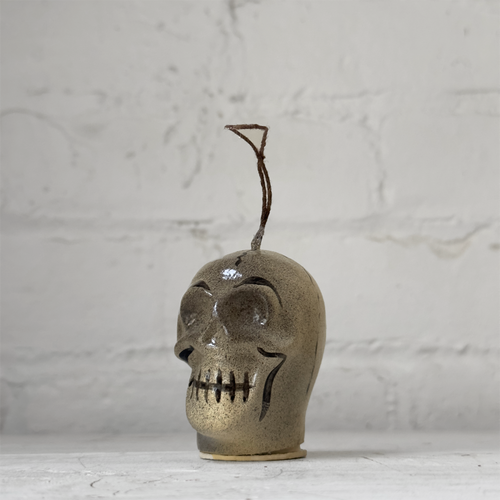 Nostalgic Small Papier-Mâché Skull Candy Box