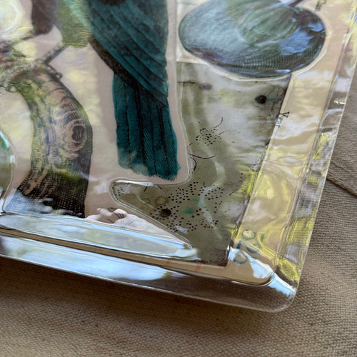 One-of-a-Kind Collaged Gourds & Kingfisher Mat (#10)