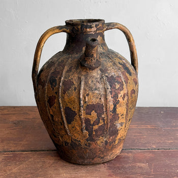 18th-century French Ceramic Oil Vessel (#6)