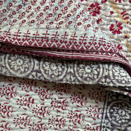 Vintage Sari Treble Bedcover (07-10)