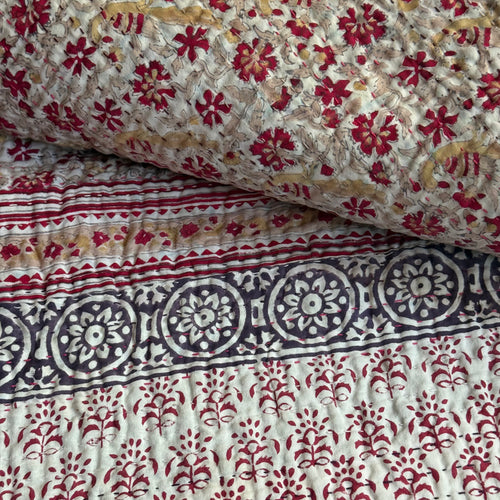 Vintage Sari Treble Bedcover (07-10)