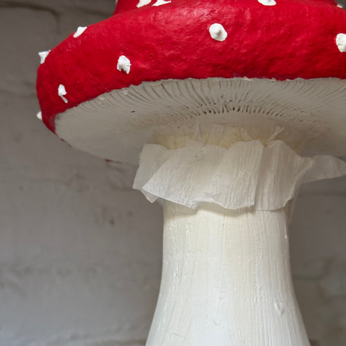 Handmade Wooden Mushroom Creation (#10) by Crystal Stone