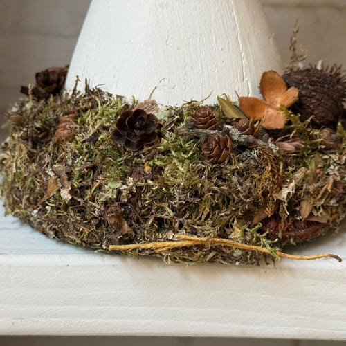 Handmade Wooden Mushroom Creation (#10) by Crystal Stone