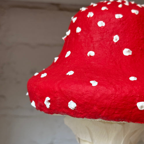 Handmade Wooden Mushroom Creation (#10) by Crystal Stone