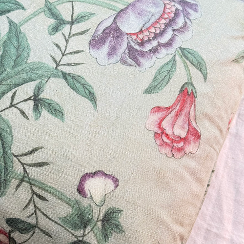 Custom John Derian for Pierre Frey "Le Paravent Chinois" Pillow in Original Green