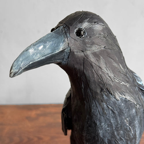 Papier-Mâché Raven