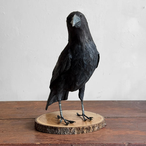 Papier-Mâché Raven