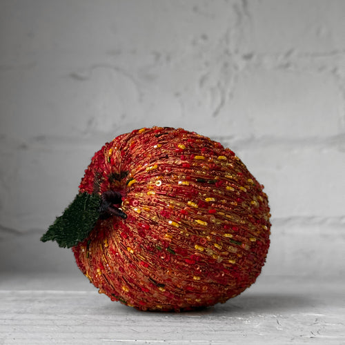 Hand-Beaded Apple by Trovelore